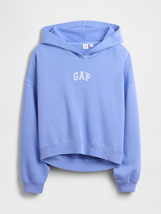 Image number 5 showing, Relaxed Gap Mini-Logo Cropped Hoodie