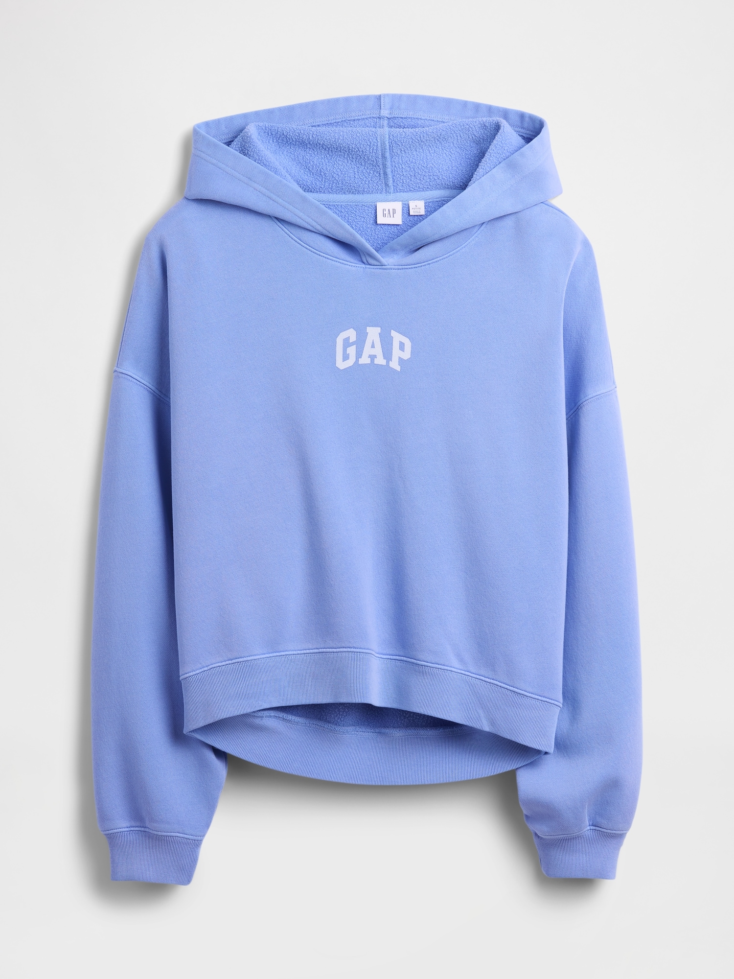 Relaxed Gap Mini-Logo Cropped Hoodie | Gap Factory