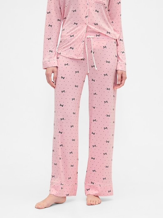 Image number 3 showing, Modal Wide-Leg PJ Pants