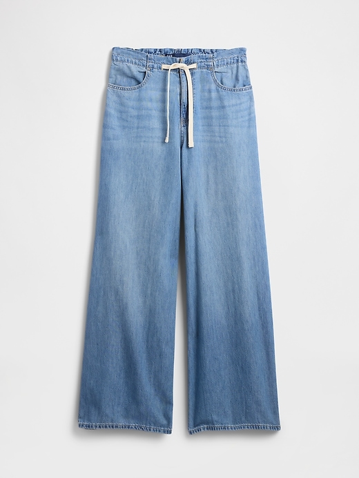 Image number 5 showing, Mid Rise Pull-On SuperLight Baggy Jeans