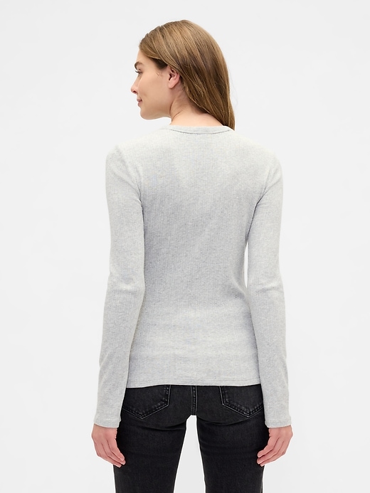 Image number 2 showing, Ribbed Crewneck T-Shirt