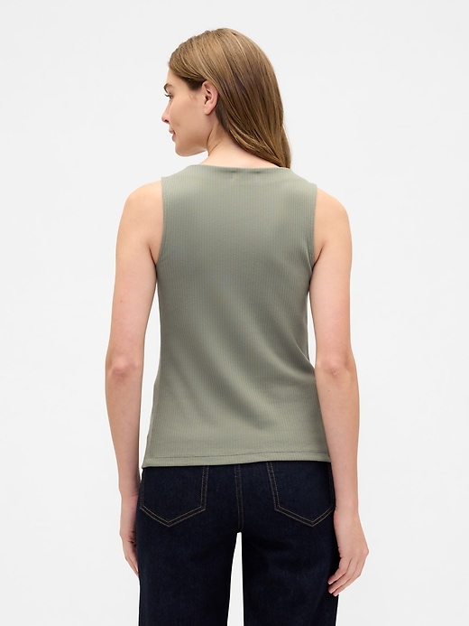Image number 2 showing, Ribbed Boatneck Vest