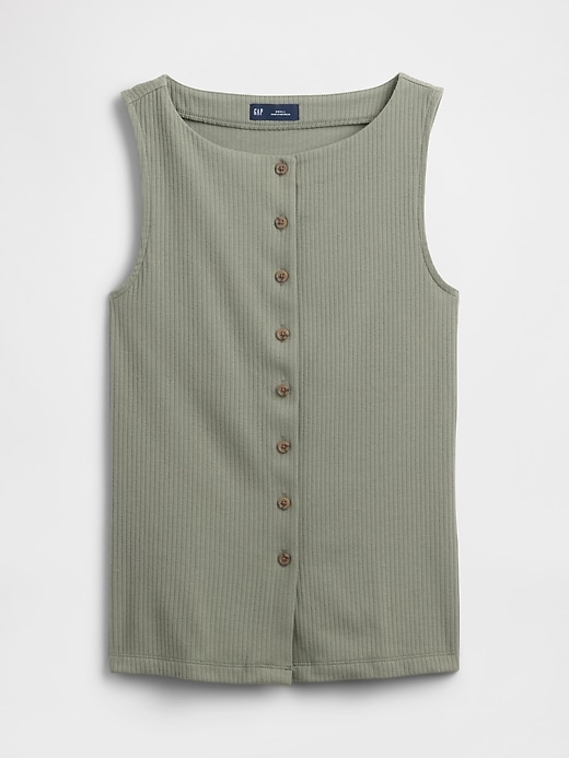 Image number 5 showing, Ribbed Boatneck Vest