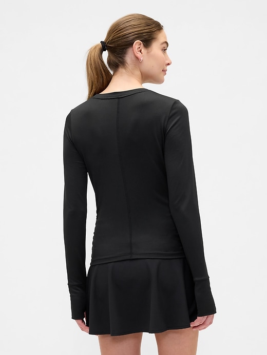 Image number 2 showing, GapFit Brushed Jersey Ruched T-Shirt