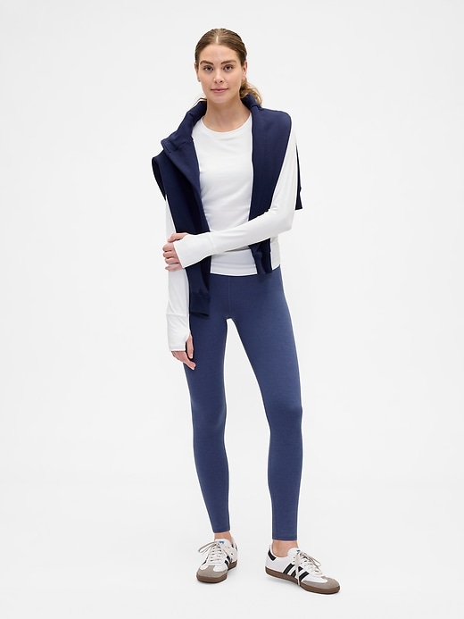 Image number 3 showing, GapFit Brushed Jersey Ruched T-Shirt