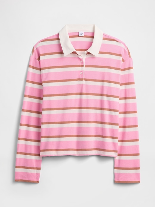 Image number 5 showing, Oversized Stripe Rugby Polo Shirt