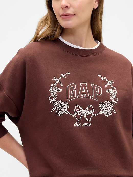 Image number 4 showing, Oversized Wedge Gap Logo Sweatshirt