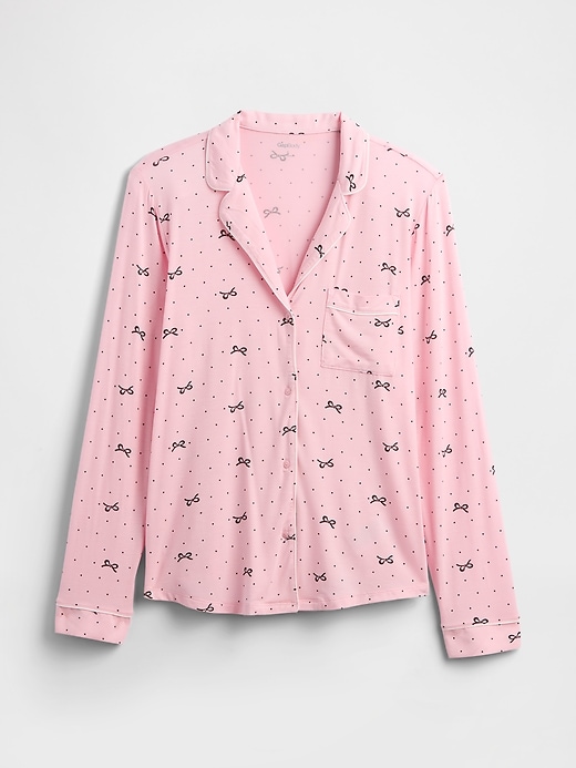 Image number 4 showing, Relaxed Modal PJ Shirt