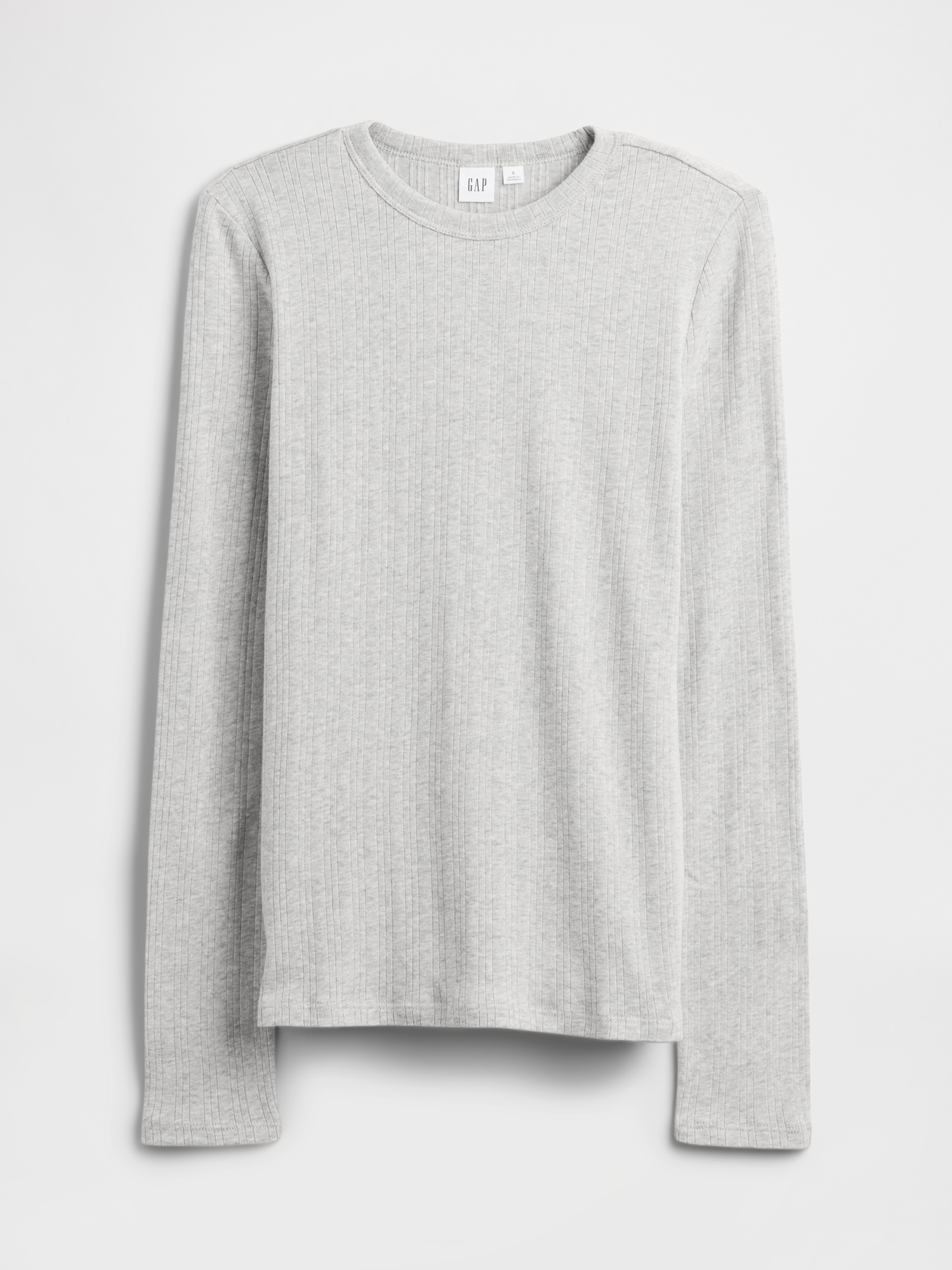 Gap Factory Ribbed Crewneck T-shirt In White