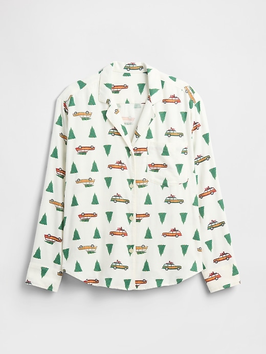 Image number 4 showing, Relaxed Flannel Sleep Shirt