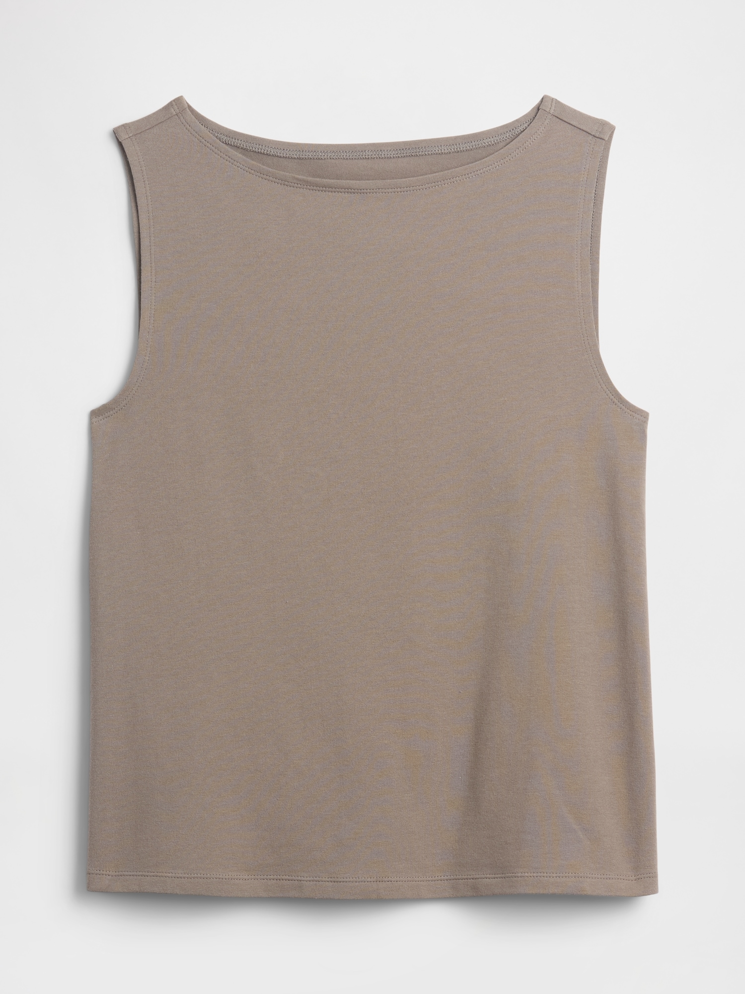 Gap Factory Boatneck Tank Top In Gray