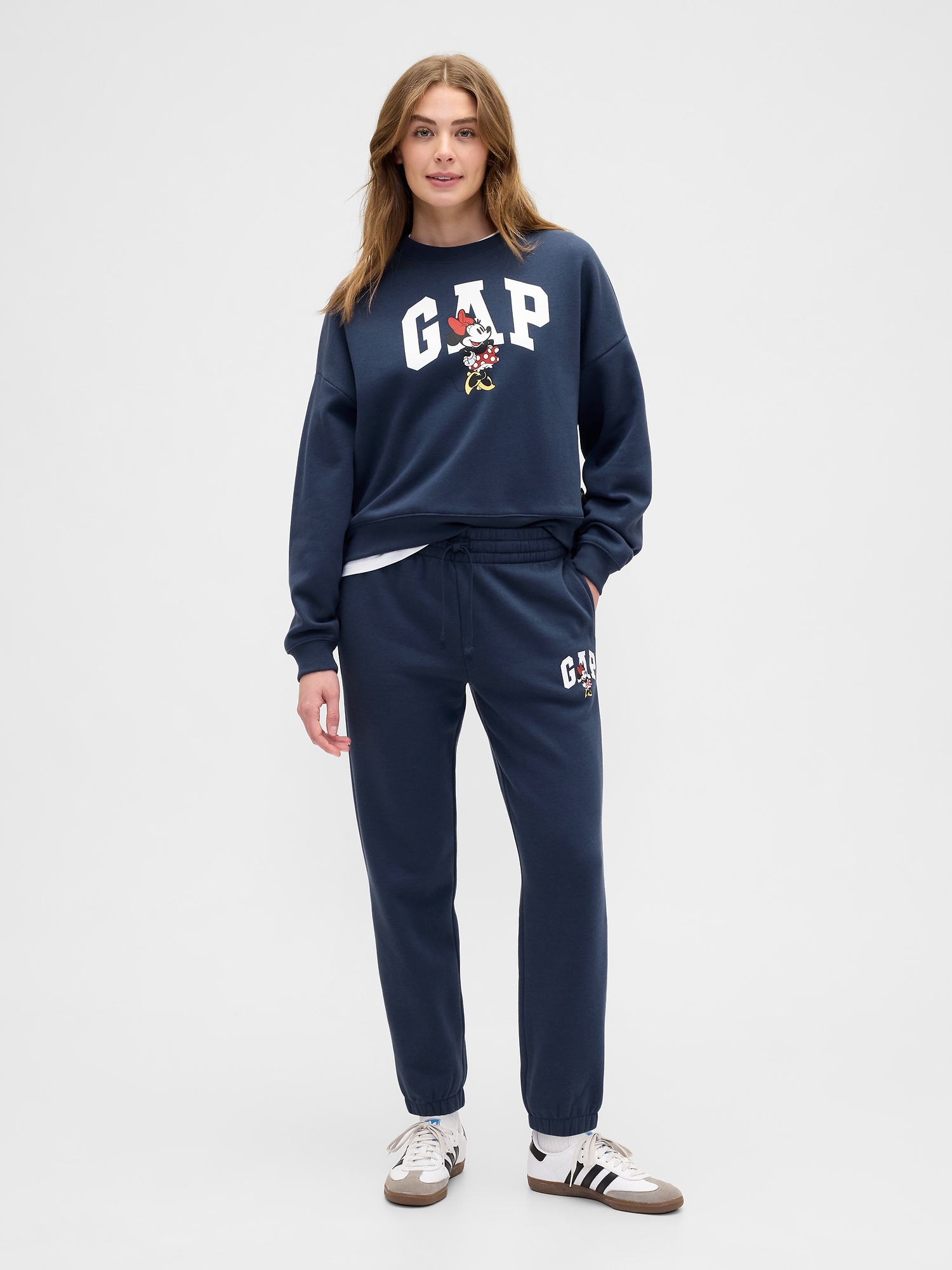 Gap Factory Gap × Disney Minnie Mouse Oversized Logo Sweatshirt In Black