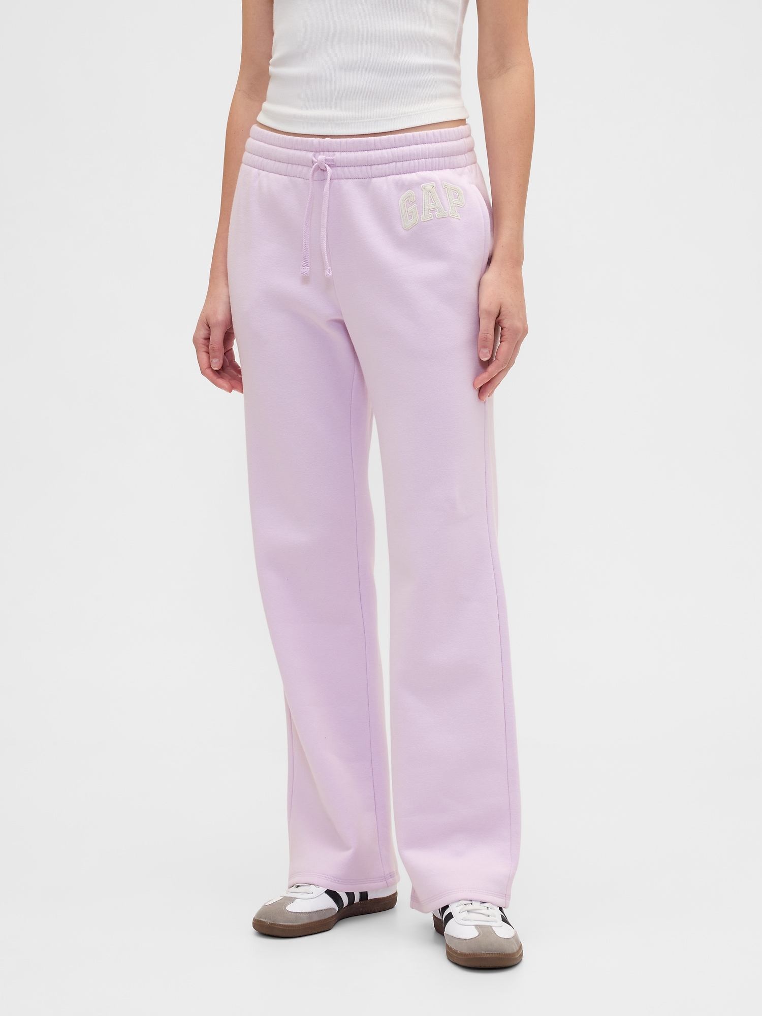 Gap Factory Gap Logo Straight Sweatpants In Pink