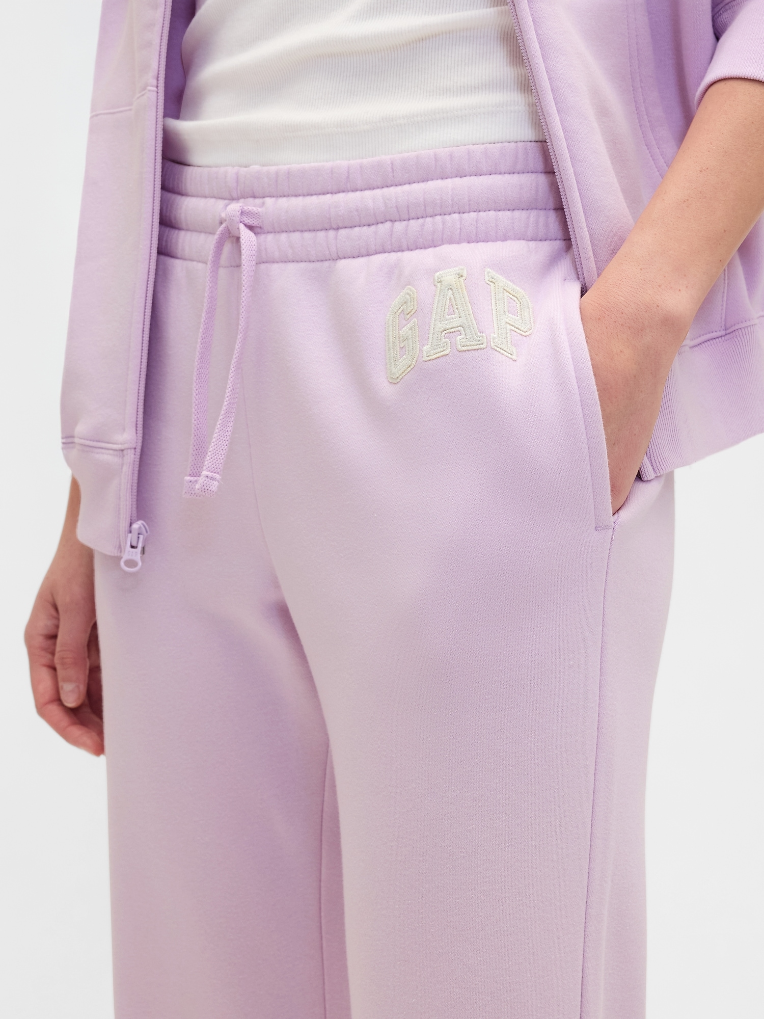 Gap Factory Gap Logo Straight Sweatpants In Pink