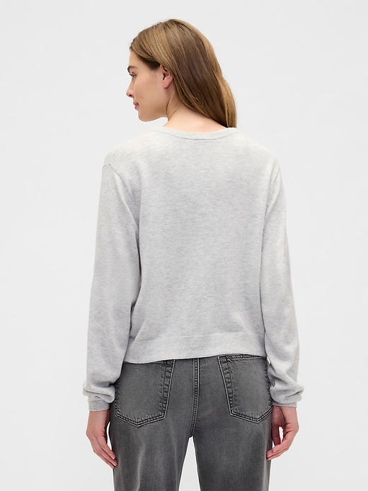 Image number 2 showing, CashSoft Argyle Crewneck Cardigan