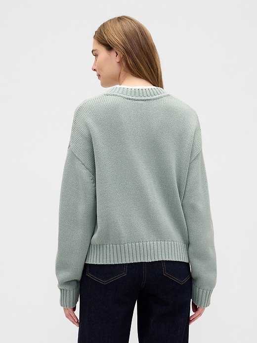 Image number 2 showing, Oversized V-Neck Sweater
