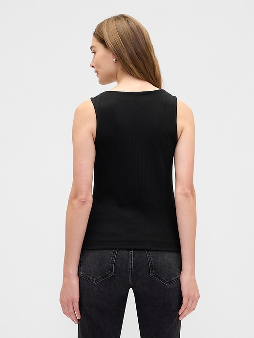 Image number 2 showing, Ribbed Boatneck Vest