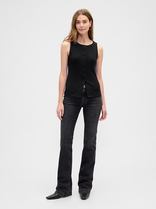 Image number 3 showing, Ribbed Boatneck Vest