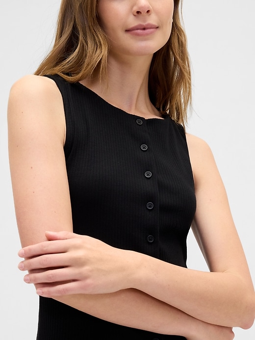 Image number 4 showing, Ribbed Boatneck Vest