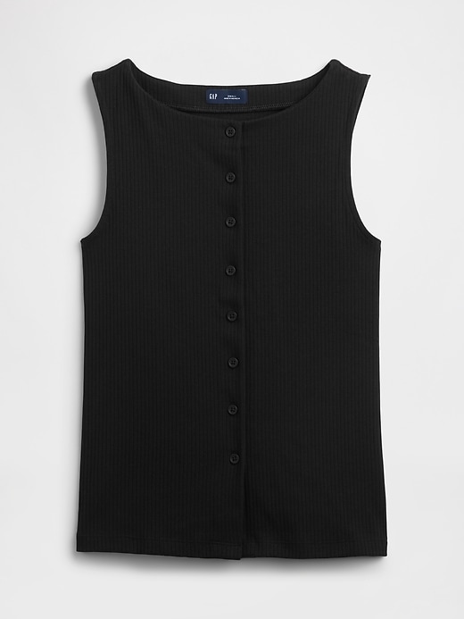 Image number 5 showing, Ribbed Boatneck Vest
