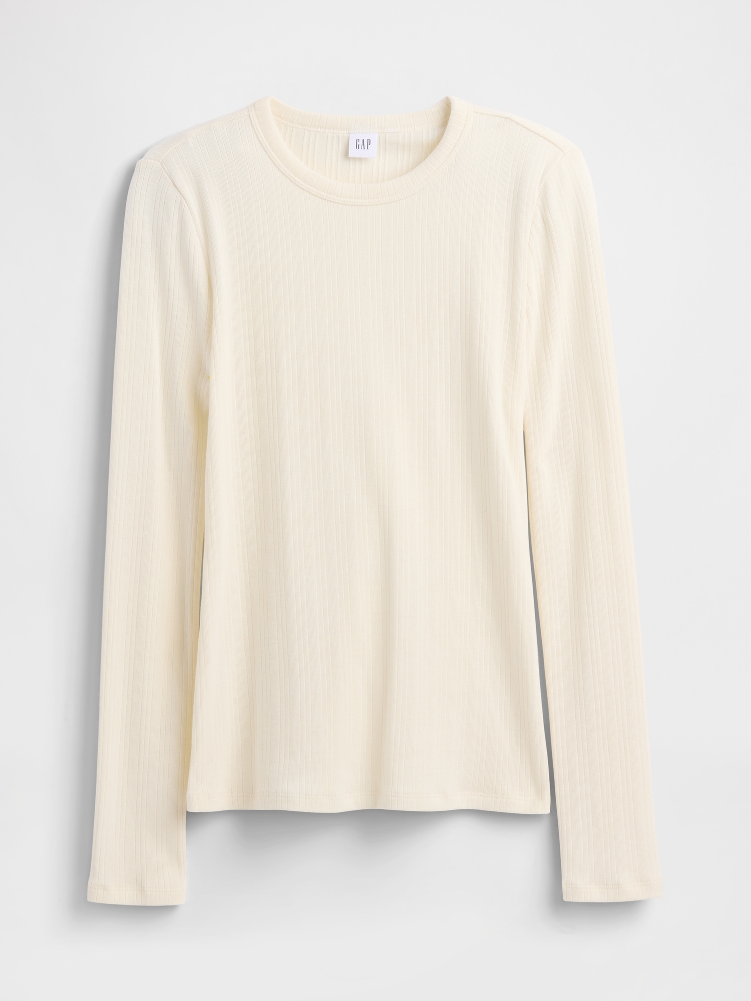 Gap Factory Ribbed Crewneck T-shirt In White