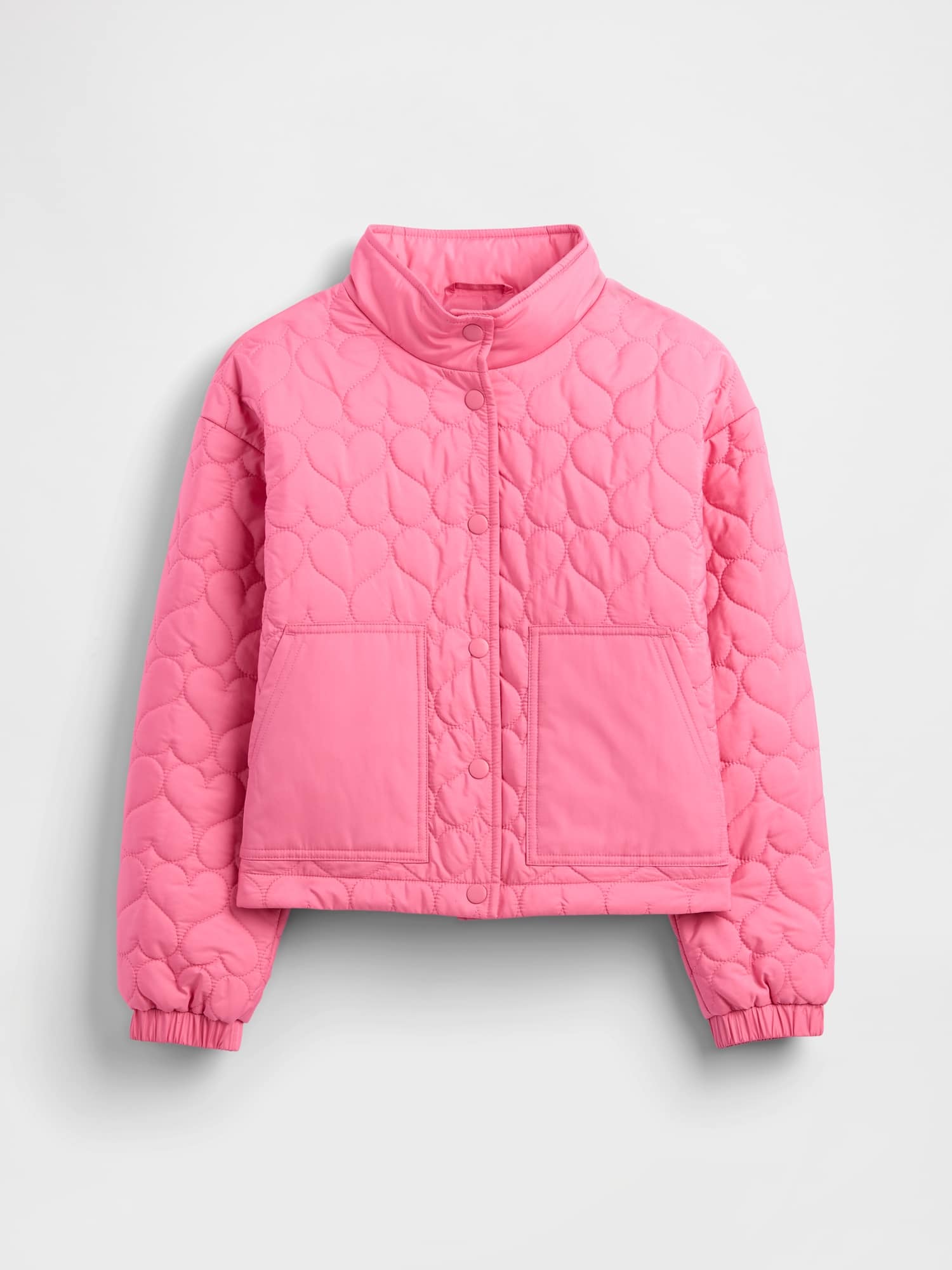 Gap Factory Kids Relaxed Quilted Jacket In Pink