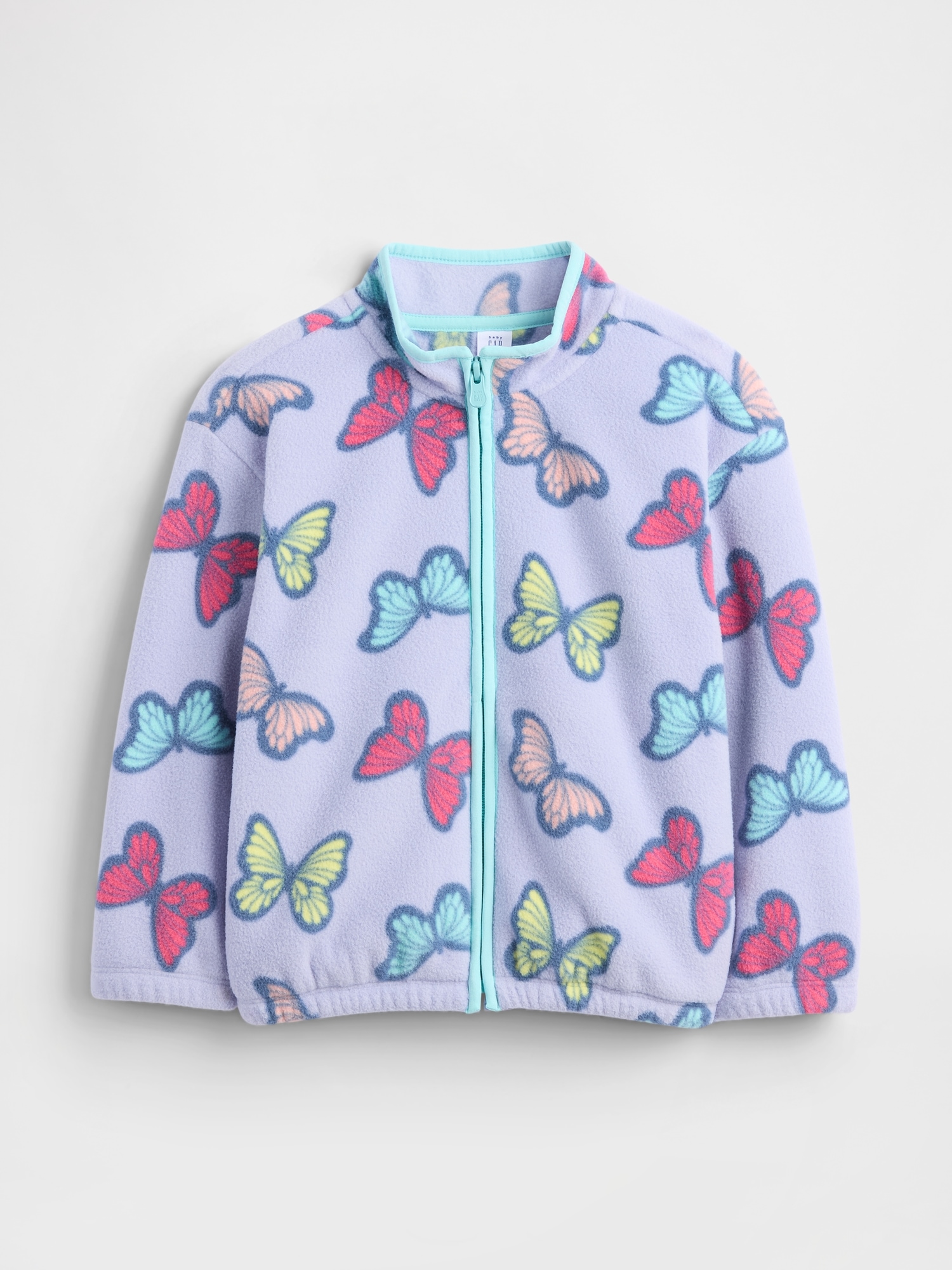 babyGap Fleece Zip Sweatshirt - Butterflies Purple