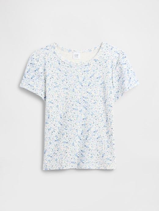 Image number 1 showing, Kids Ribbed Pointelle T-Shirt