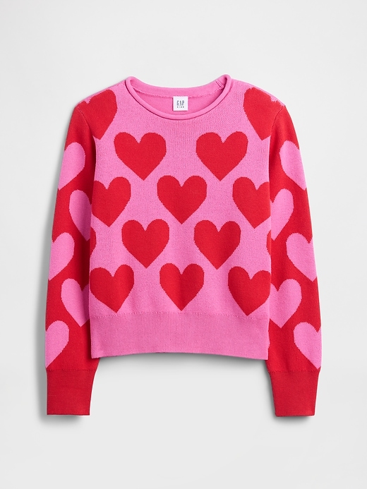Image number 1 showing, Kids Relaxed Roll-Neck Sweater