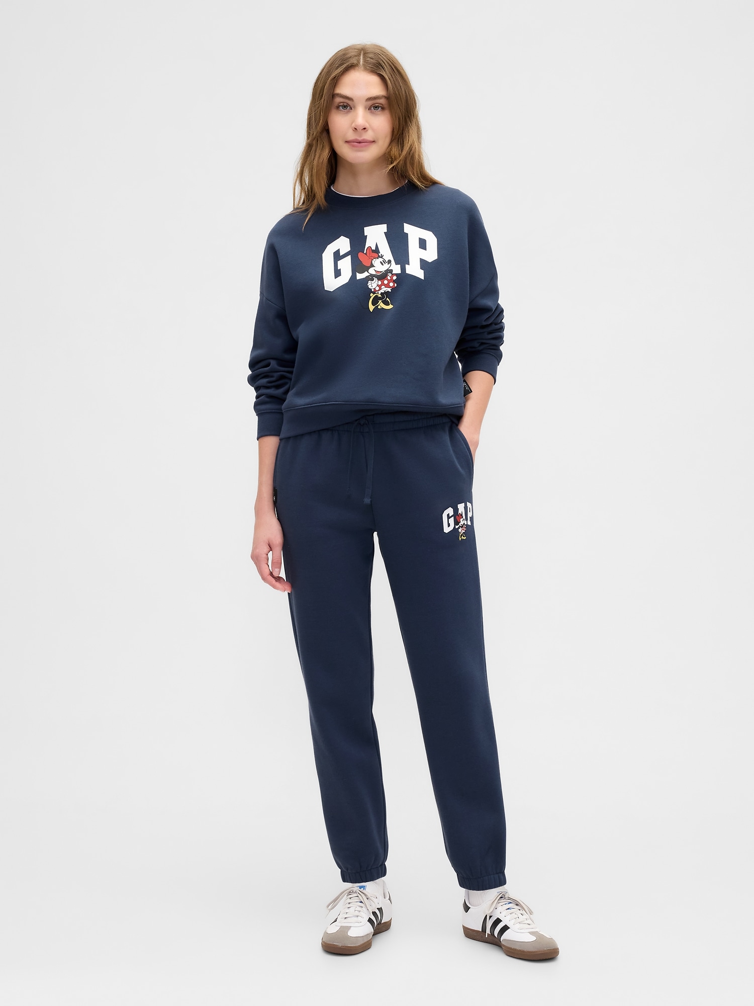 Gap × Disney Minnie Mouse Logo Joggers - Disney Family Navy