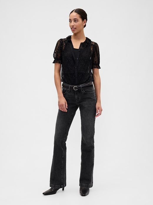 Image number 3 showing, Lace Puff Sleeve Top