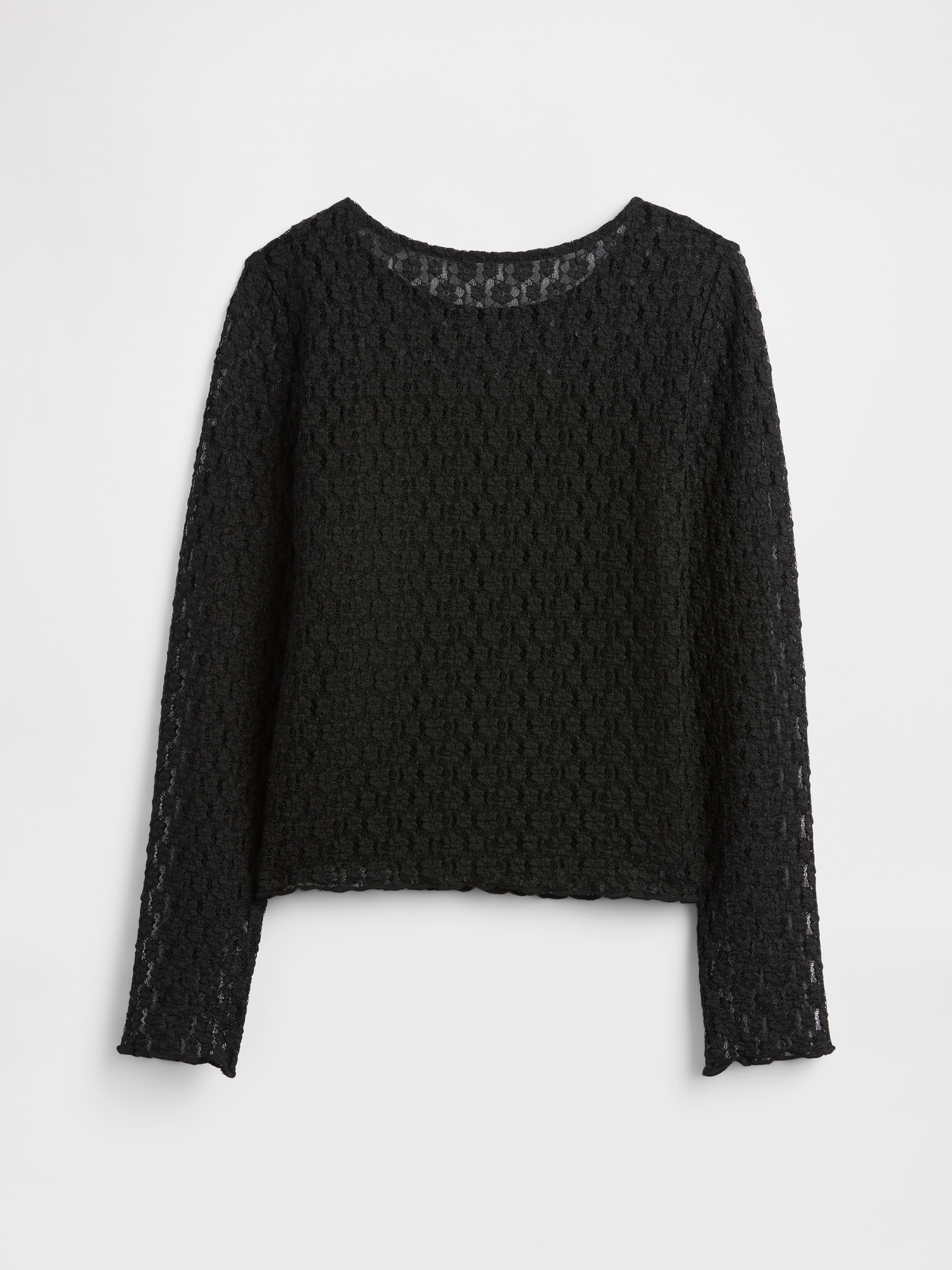 Gap Factory Kids Lace Top In Black