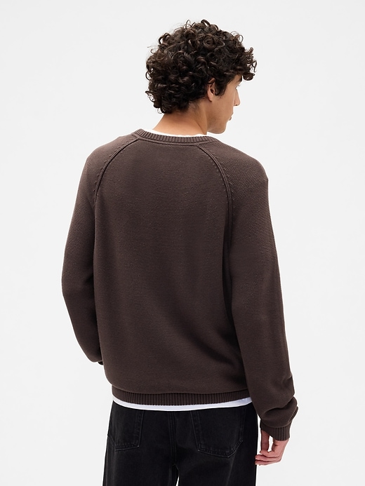 Image number 2 showing, Garter Crewneck Sweater