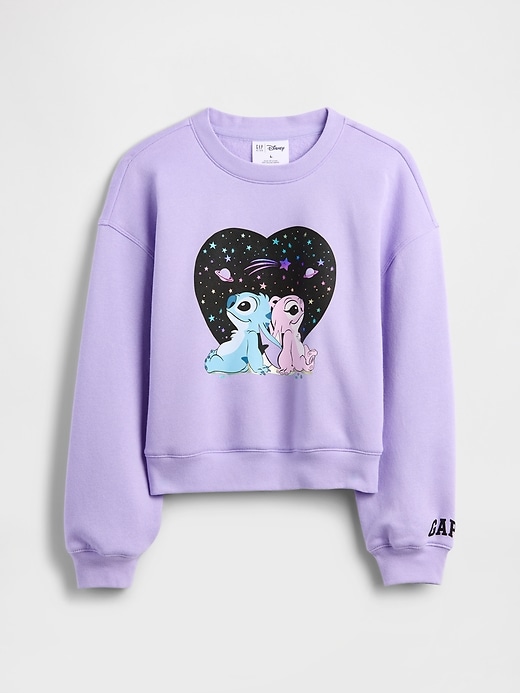 Image number 1 showing, GapKids × Disney Lilo and Stitch Oversized Graphic Sweatshirt
