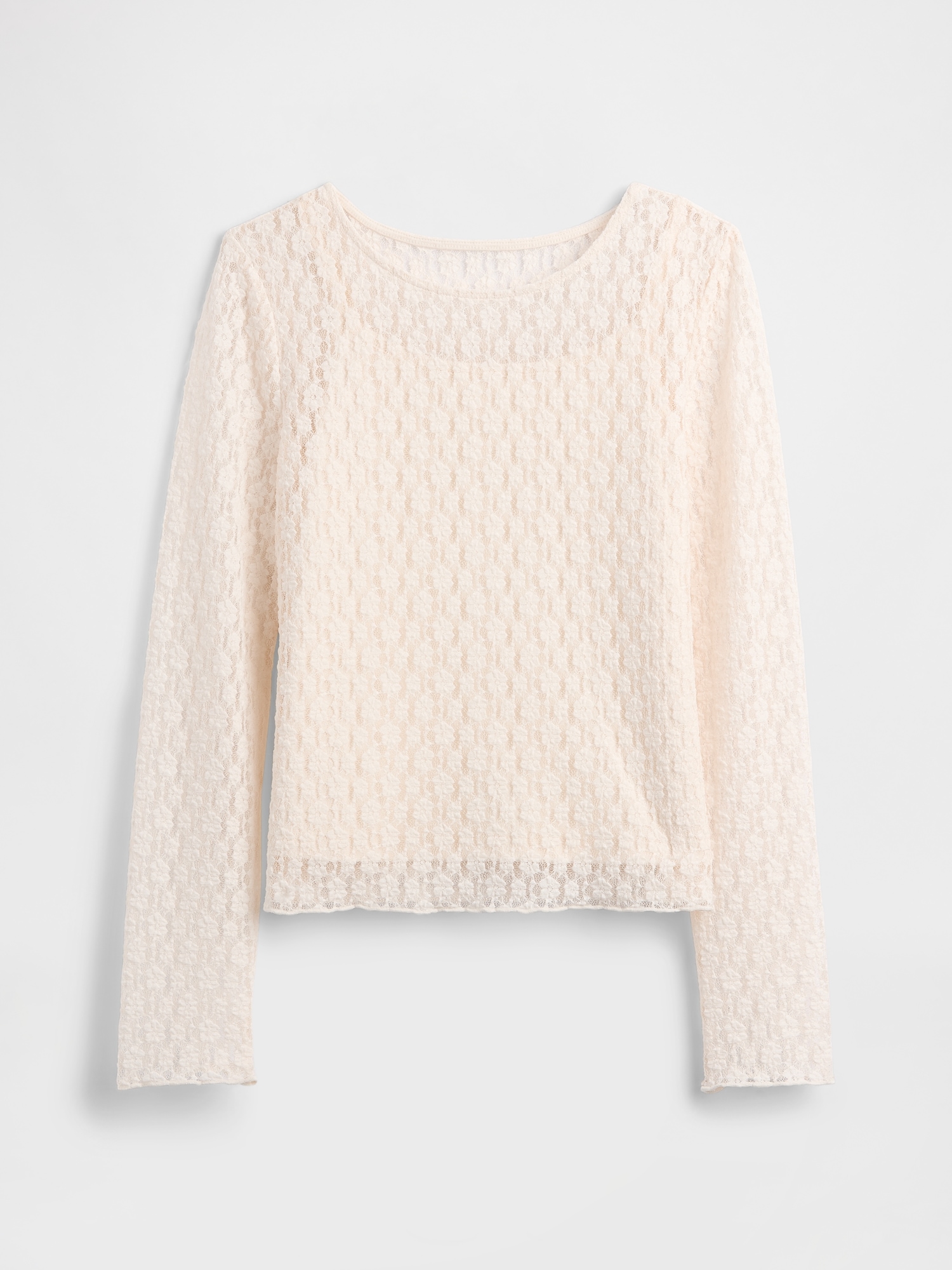 Gap Factory Kids Lace Top In Neutral