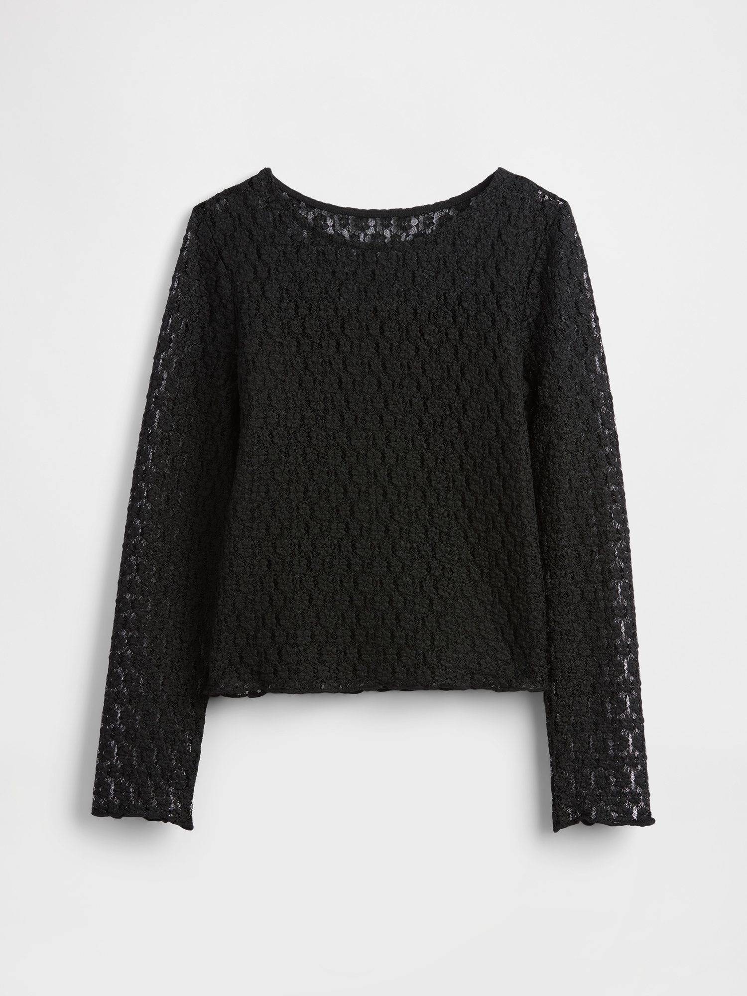 Gap Factory Kids Lace Top In Black