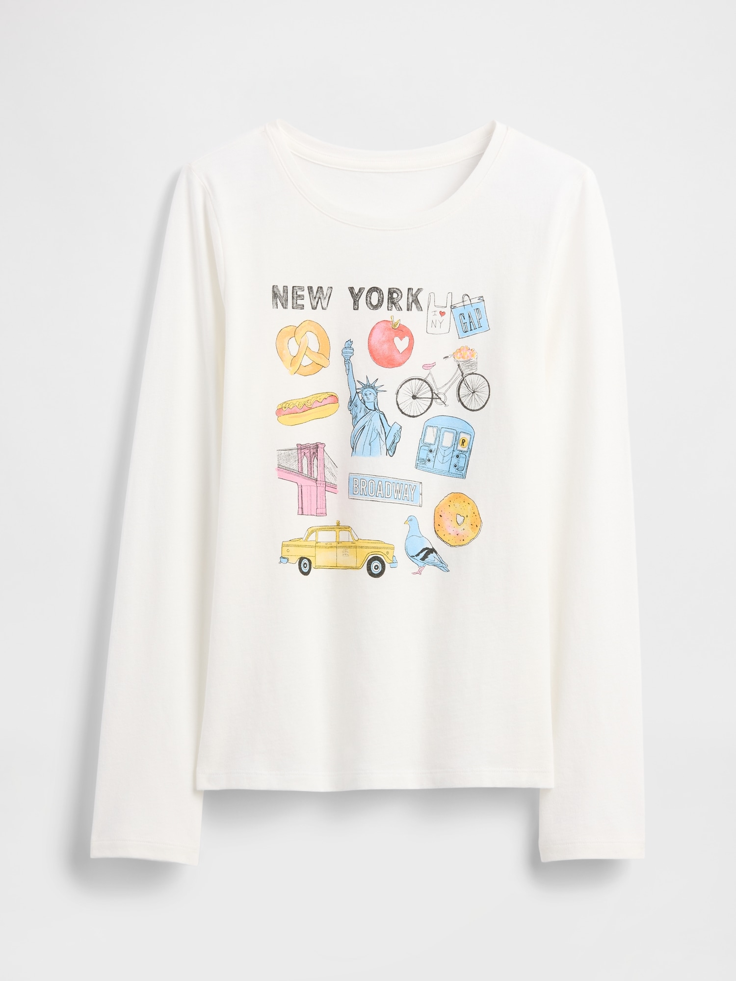 Kids Graphic T-Shirt - Nyc White