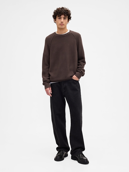 Image number 3 showing, Garter Crewneck Sweater