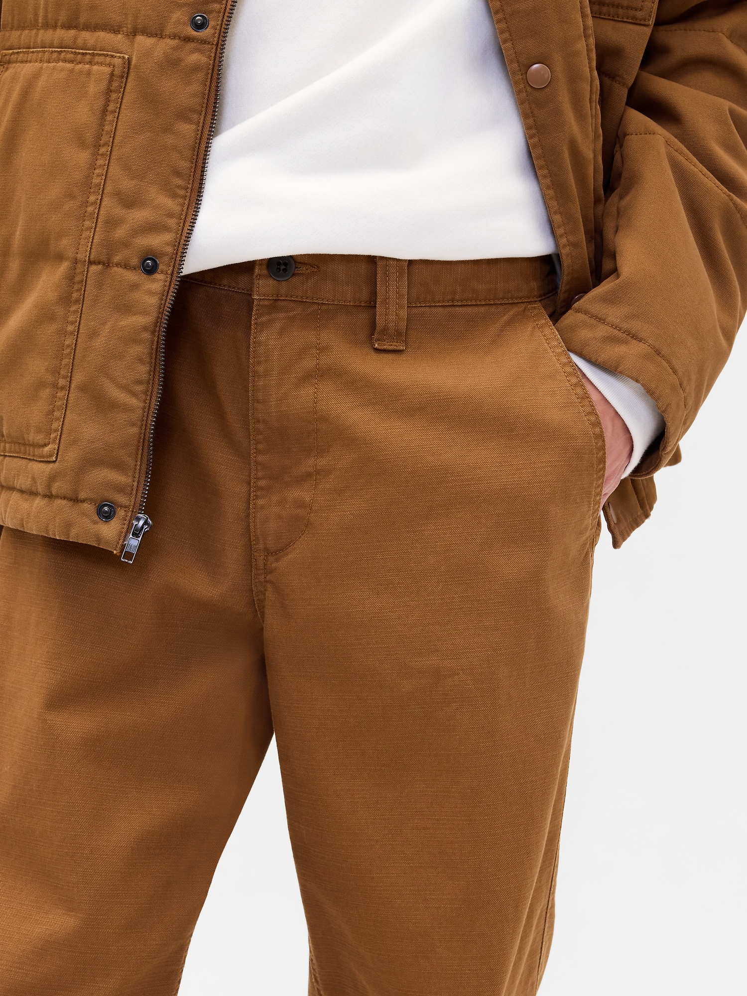 Gap Factory Relaxed Khakis In Brown