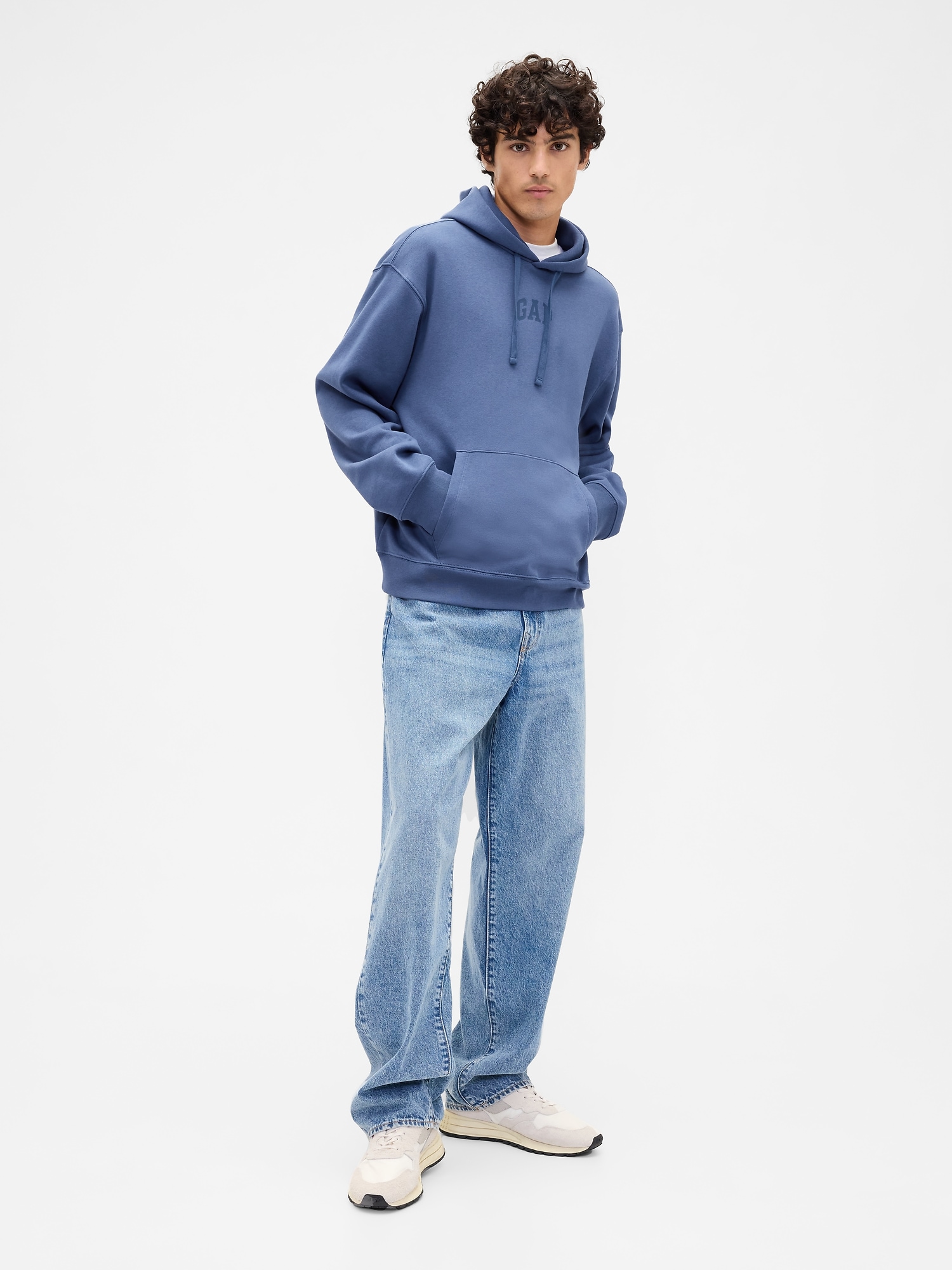 Gap Factory Oversized Gap Mini-logo Hoodie In Animal Print