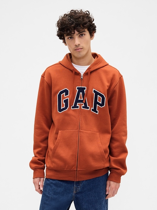 Image number 1 showing, Relaxed Gap Logo Zip Hoodie
