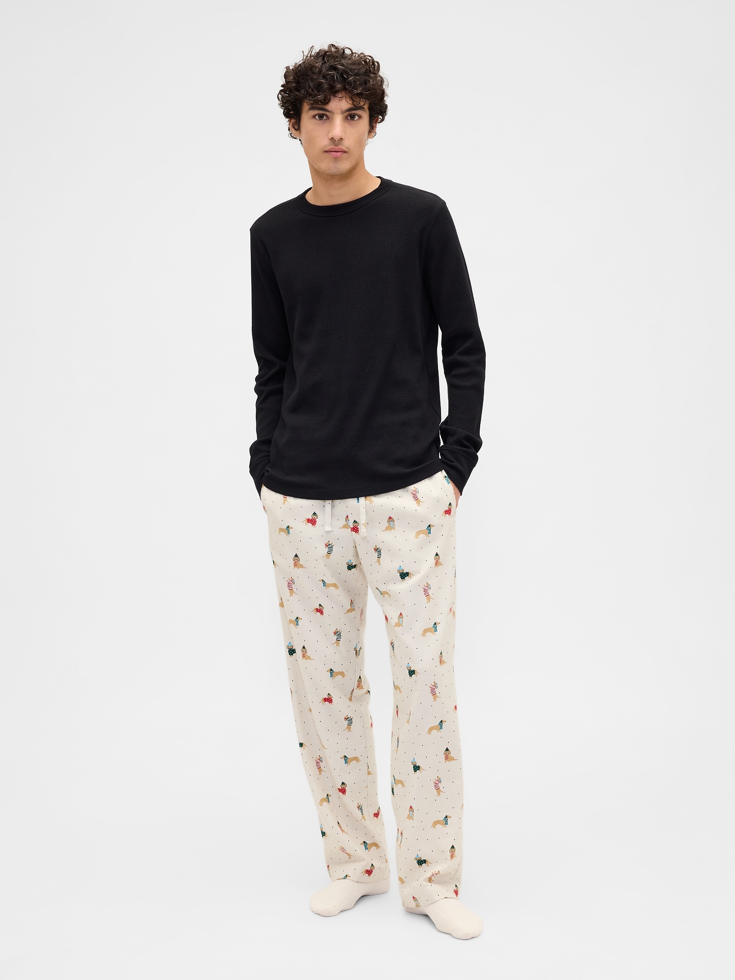 Relaxed Flannel PJ Pants - Winter Dogs