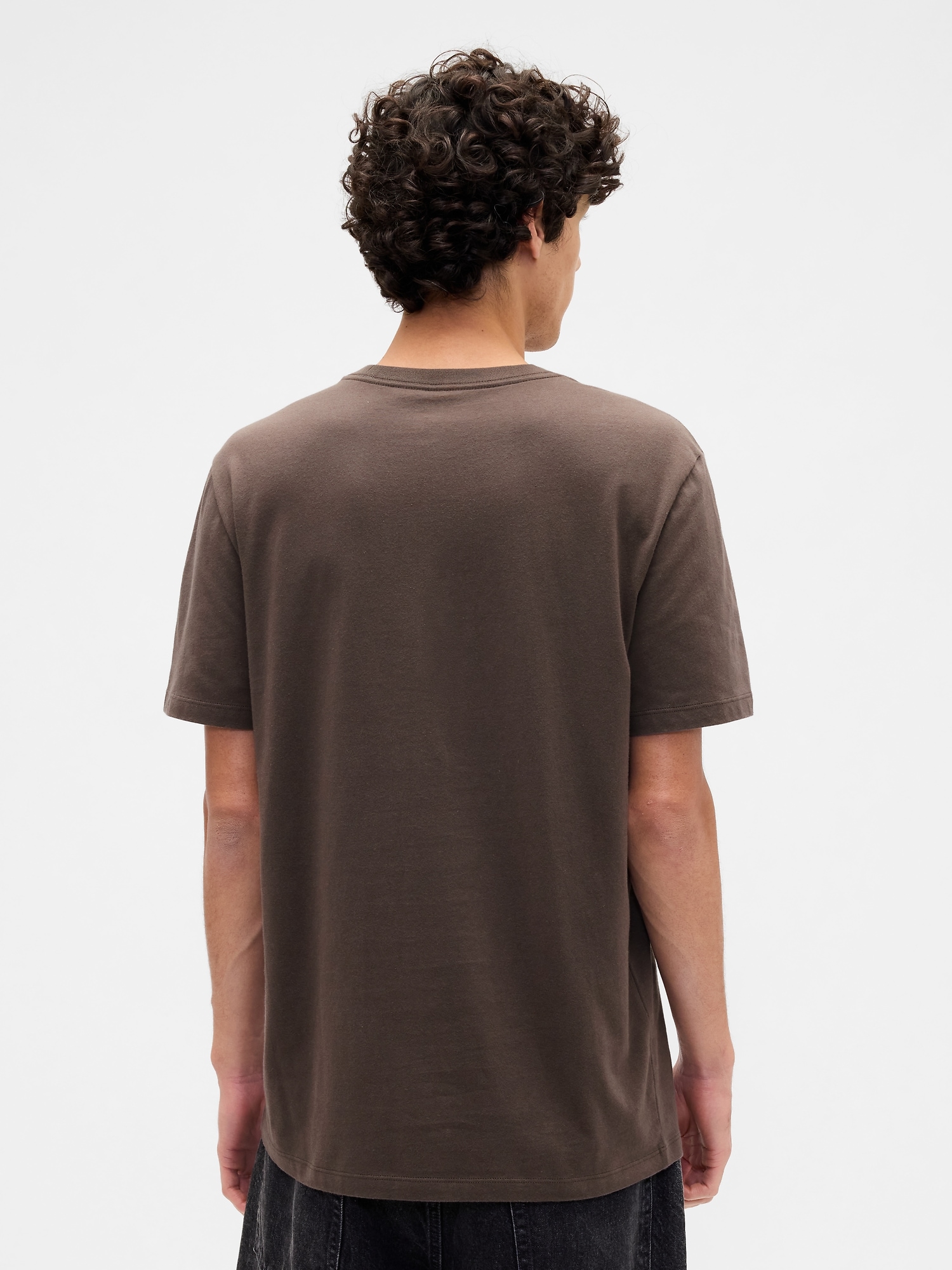 Gap Factory Everyday Soft Crewneck T-shirt In Brown
