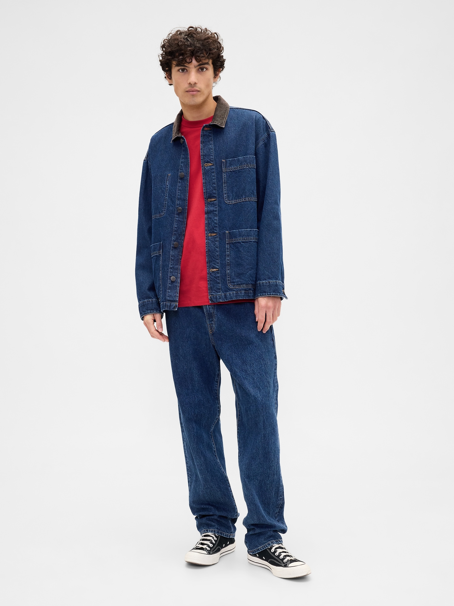 Gap Factory Everyday Soft Crewneck T-shirt In Red