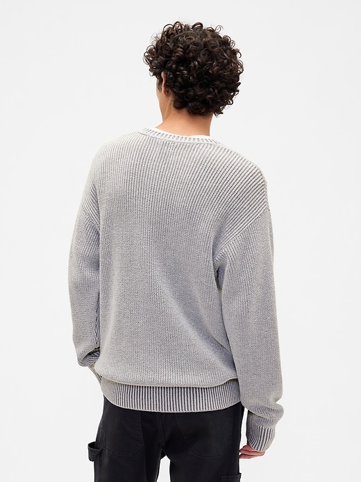 Image number 2 showing, Relaxed Plaited Crewneck Sweater