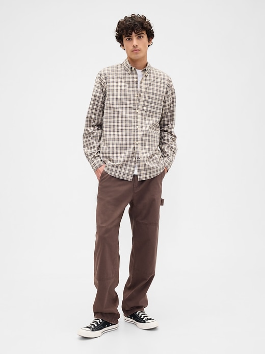 Image number 3 showing, Stretch Poplin Shirt in Standard Fit