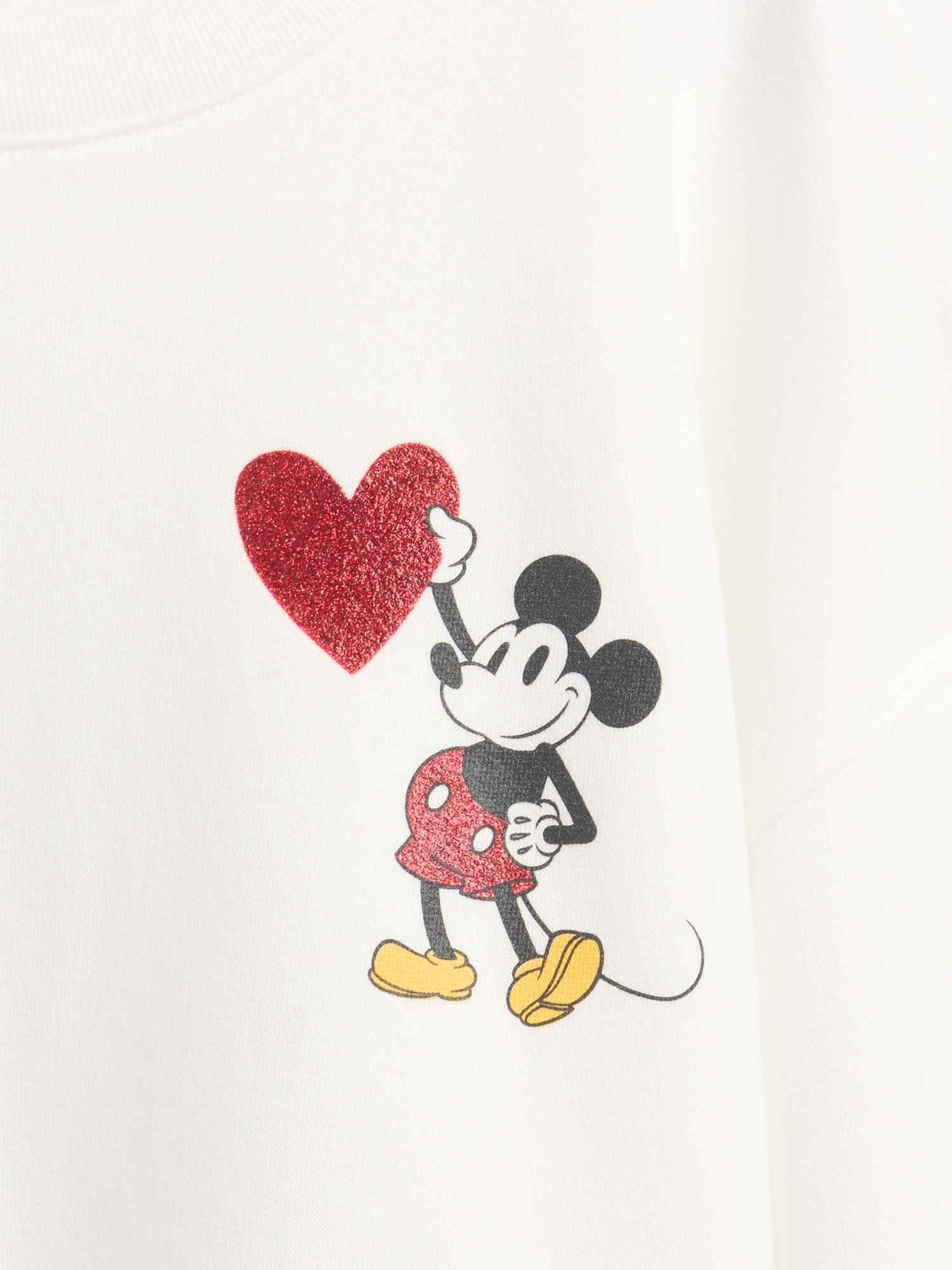 Gap Factory Gapkids × Disney Mickey Mouse Oversized Wedge Sweatshirt In Neutral