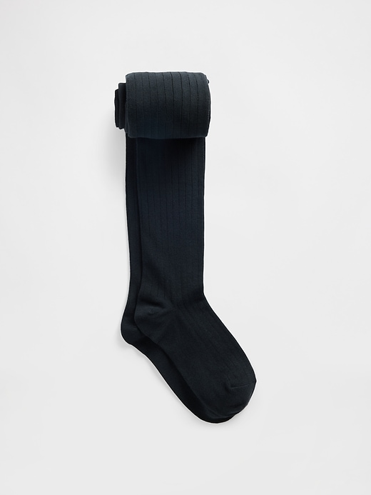 Image number 1 showing, Kids Pull-On Ribbed Tights