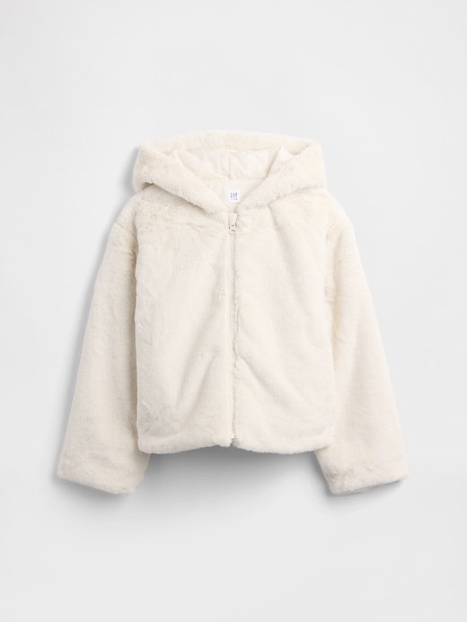 Image number 1 showing, Kids Relaxed Faux-Fur Jacket