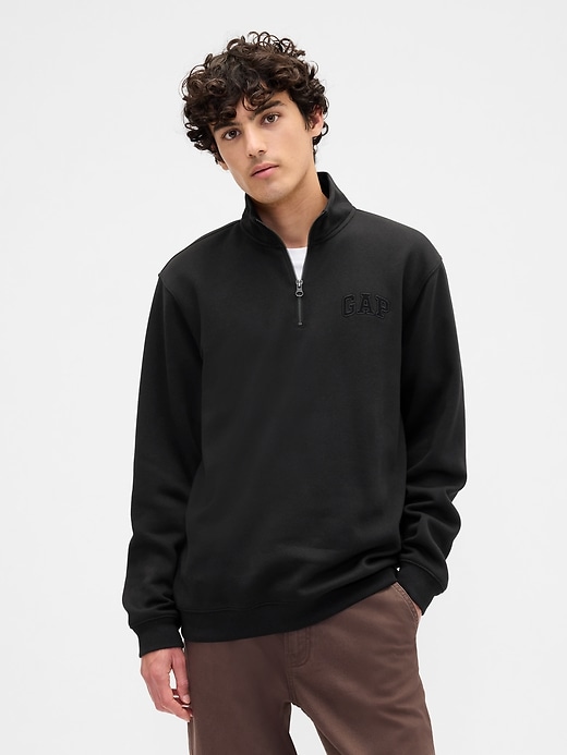 Image number 1 showing, Relaxed Gap Logo Quarter-Zip Sweatshirt
